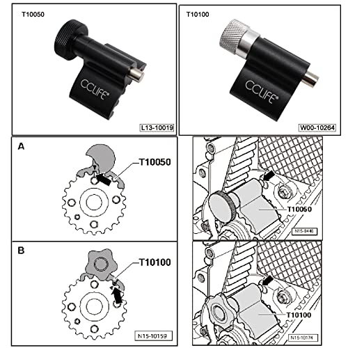 CCLIFE Kit Calado Distribucion Grupo Vag Útil TDI 1.2, 1.4, 1.6, 1.9, 2.0 SDI/TDI