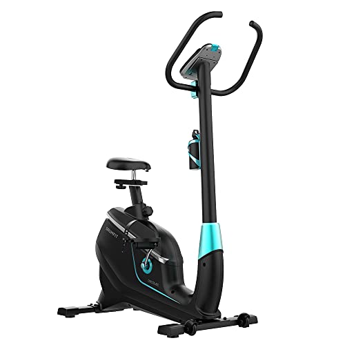 Cecotec Bicicleta Estática DrumFit Cycle 6000 Pegasus Pro X. Resistencia Magnética con Regulación a motor, Manillar y Sillín regulables, Soporte para dispositivos, Ruedas de transporte