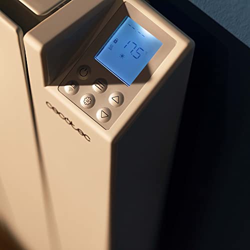 Cecotec Radiador Eléctrico Bajo Consumo ReadyWarm 8000 Thermal Ceramic Connected. 8 Elementos, 2000 W, Aluminio Fundido, Control Wifi, 4 Modos, Temporizador, IPX4, 28 m2