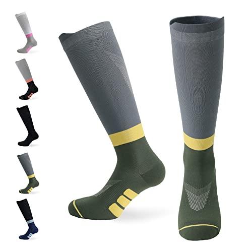 CFA Active V2 Medias de Compresión para Hombres y Mujeres: Ideales para Correr, Gimnasio, Bicicleta, Viaje, Recuperación Muscular, Entrenamiento - Diseño Danés - Materiales Sostenibles