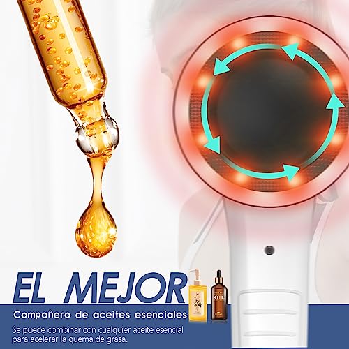 CHAKGER Masajeador de mano para celulitis de tejido profundo, masajeador corporal eléctrico con 8 cabezales de masaje, para masajear músculos, espalda, cuerpo, cuello, pies, hombros.