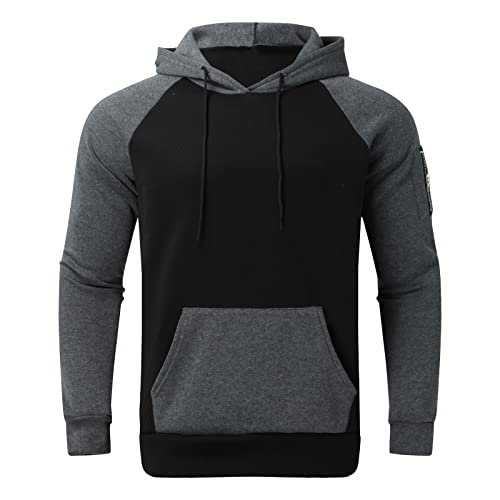 Chandal Hombre Completo, Deportivo Largo 2 Piezas Chandal con Capucha Talla Grande Original Conjunto Deportivo Gris Invierno Baloncesto Chándal Gimnasio Barato Conjunto Padel Rojo Chandal Completo