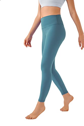 Channo Leggins Mujer Pantalón Deportivo Yoga Fitness Talle Alto con Bolsillo para Llaves Azul L