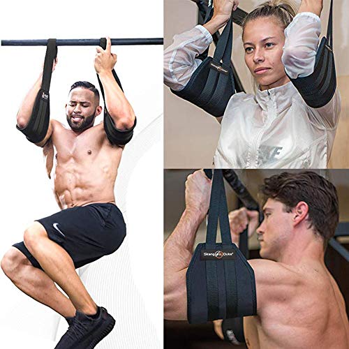 Chen0-super cabestrillos para Colgar Abdominales Primera Calidad, Equipo Entrenamiento Abdominal Resistente al desgarro, Soporte para Brazos Alta Resistencia, Acolchado para los Brazos