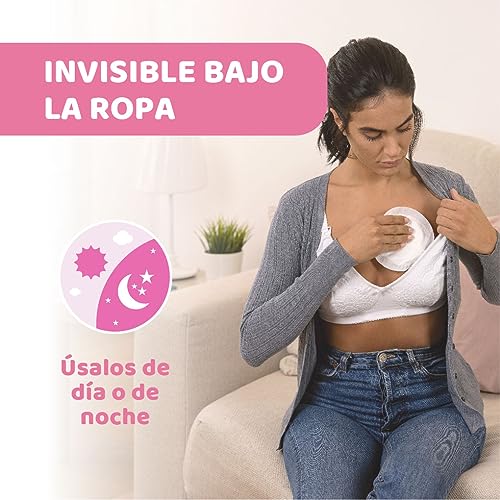 Chicco - Discos absorbentes de lactancia, evita irritaciones, grietas o mastitis, 30 unidades