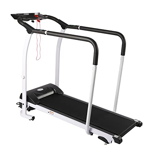 Cinta de correr con pantalla LCD, caminadora para caminar, cinta de correr, capacidad máxima de carga 100 kg, velocidad ajustable, para casa, sala de deportes, oficina