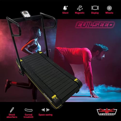 Cinta de correr curva magnética fitness plegable entrenamiento funcional Evilseed