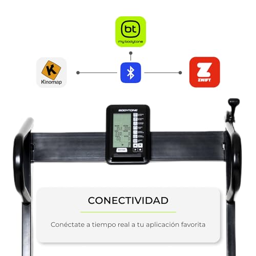 Cinta de Correr Curva Plegable Pantalla LCD. Maquina de Correr Plegable con Resistencia magnética y Velocidad Ajustable hasta16km/h - Bodytone ZROT4