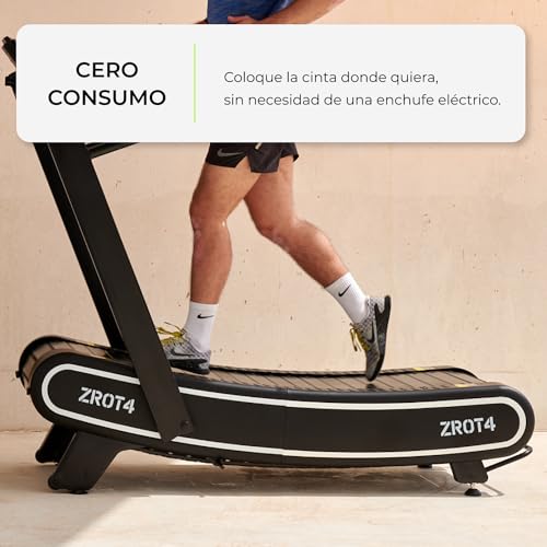 Cinta de Correr Curva Plegable Pantalla LCD. Maquina de Correr Plegable con Resistencia magnética y Velocidad Ajustable hasta16km/h - Bodytone ZROT4