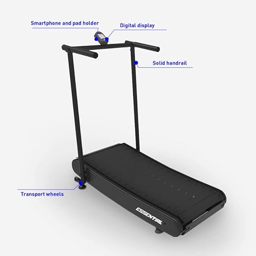 Cinta de correr magnética curvada plegable que ahorra espacio en casa gimnasio Essential