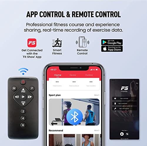 Cinta de Correr Plegable 2 en 1,FLYLINKTECH Home Cinta de Andar Silencioso con Bluetooth, hasta 14 km/h, 40 * 100cm cinturón para Correr, 12 Modos de Ejercicio, Pantalla táctil LCD (Blanco Plateado)