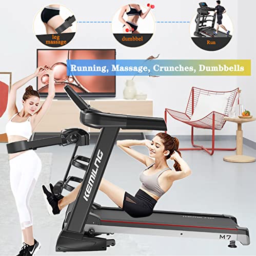 Cinta de Correr Plegable electrica para casa 2.5HP 56cm Inteligente Fitness Cinta de Andar con Inclinacion,12 Modos Ejercicio,Rodamiento De 150 Kg,Treadmill for Home con Bluetooth y Parlantes Dobles