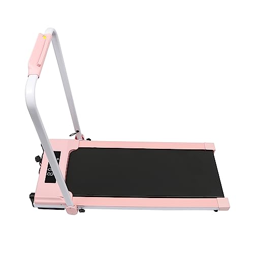 Cinta de correr plegable para el hogar, pantalla LED de 500 W, almohadilla de caminar ultraplana bajo el escritorio, resistente y duradera, 0,8 – 10 km/h, con alfombrilla antideslizante para el hogar,