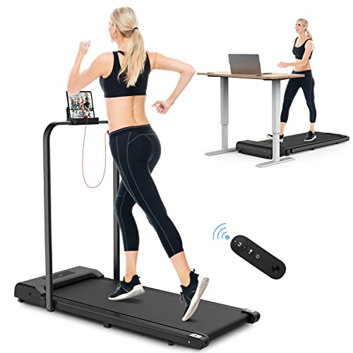 Cinta de Correr Plegable,10 km/h Peso máximo 120 Kg,Superficie de Carrera 42x110cm Pantalla LCD +Control Remoto,máquina para Caminar y Correr para Ejercicio físico en el hogar (Negro)