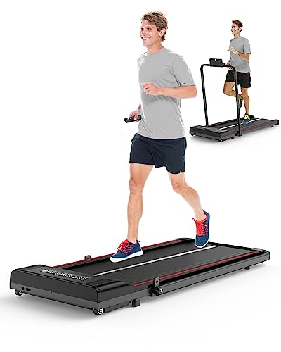 Cinta de Correr Plegable,10 km/h Peso máximo 120 Kg,Superficie de Carrera 42x110cm Pantalla LCD +Control Remoto,máquina para Caminar y Correr para Ejercicio físico en el hogar (Negro Azabache)