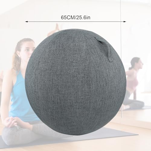 CISSIYOG Funda Protectora para Pelota de Ejercicio 65cm, Funda Protectora Pelota de Pilates, Funda de Tela Pelota de Yoga, Funda para Pelota de Equilibrio(No Pelota)