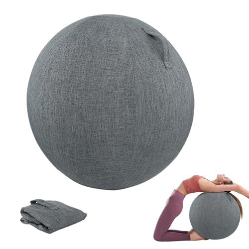 CISSIYOG Funda Protectora para Pelota de Ejercicio 65cm, Funda Protectora Pelota de Pilates, Funda de Tela Pelota de Yoga, Funda para Pelota de Equilibrio(No Pelota)