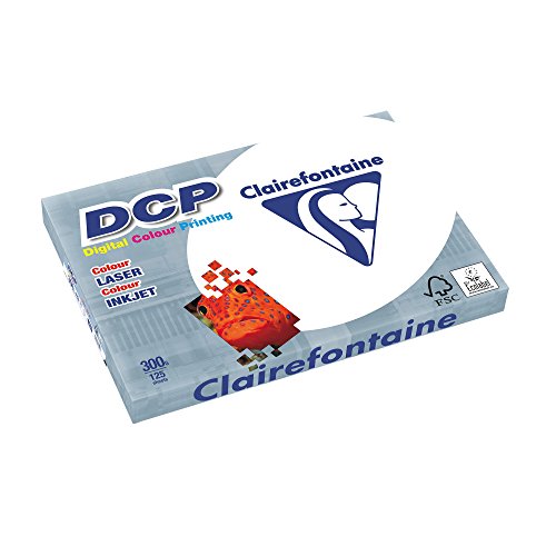 Clairefontaine - Pack de hojas, Blanco, A3, 125 hojas, 300 g/m2