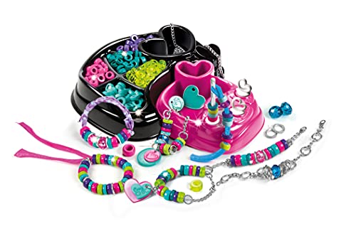 Clementoni - Crazy Chic Brazaletes Multicolor - abalorios y set para hacer pulseras infantiles a partir de 7 años (15180)