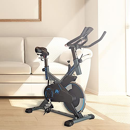 Clover Fitness - Bicicleta estática Bestia Sports R, Indoor-bike, Semi Profesional, Rueda de inercia 21kg piñon fijo,Transmisión por Correa, sillín Ajustable y Pantalla LCD