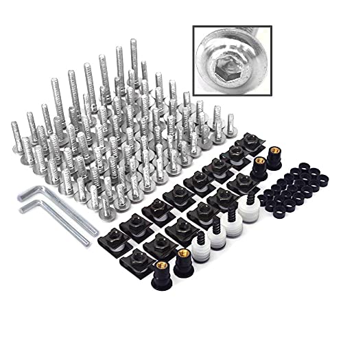 CNC Kit completo de pernos universales de aluminio mecanizado por máquina herramienta de control para carrocería de motocicleta Suzuki