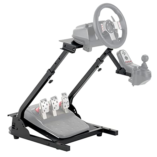 CO-Z Soporte de Volante Plegable para Logitech GT G25, G27, G29 y G920, Simulador de Conducción para Carreras Racing Gaming Gear para PS3, PS4 sin Pedales ni Volante