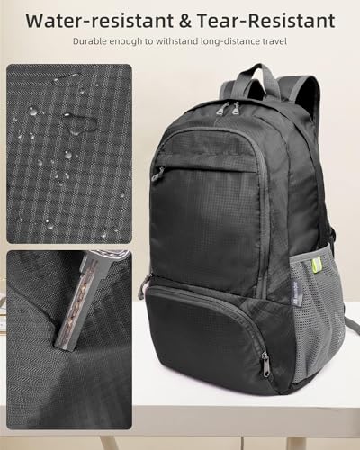 Colaer 30L Mochila Portatil, Mochilas Backpack Plegable Ligera Hombre Deportivas Ligero Mochila Deporte Impermeable para el Laptop Viaje al Aire Libre Trabajo Diario Unisex