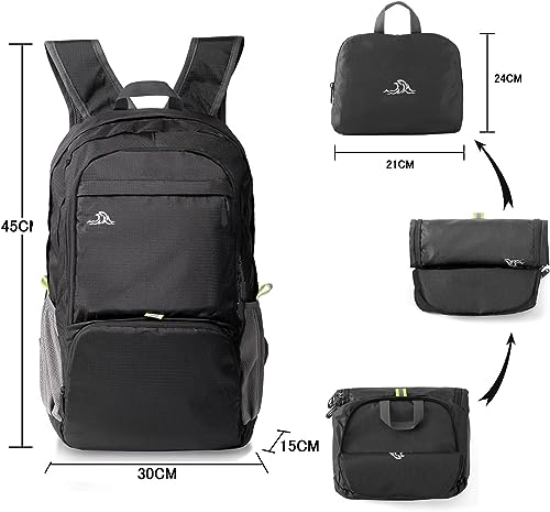 Colaer 30L Mochila Portatil, Mochilas Backpack Plegable Ligera Hombre Deportivas Ligero Mochila Deporte Impermeable para el Laptop Viaje al Aire Libre Trabajo Diario Unisex