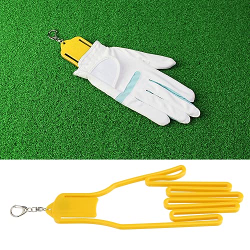 Colgador de Soporte para Guantes, 2PCS Marco de Guantes de Amarillo Guantes de Keeper Soporte para Guantes de Rack para Uso Doméstico para Todos los Tamaños de Guantes(Amarillo)