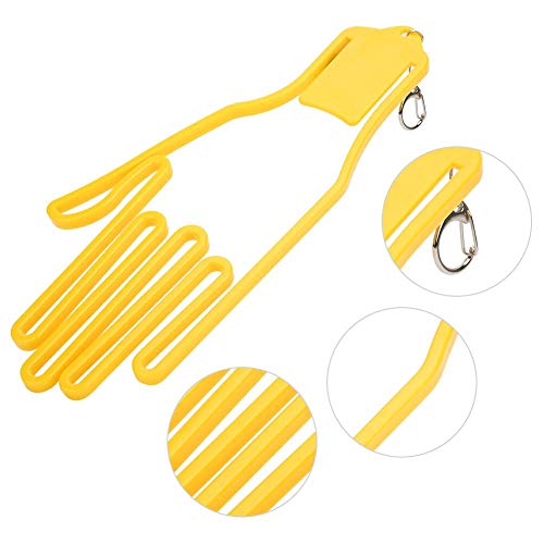 Colgador de Soporte para Guantes, 2PCS Marco de Guantes de Amarillo Guantes de Keeper Soporte para Guantes de Rack para Uso Doméstico para Todos los Tamaños de Guantes(Amarillo)