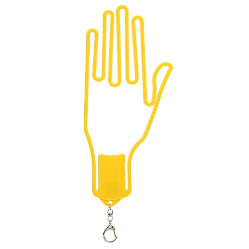 Colgador de Soporte para Guantes, 2PCS Marco de Guantes de Amarillo Guantes de Keeper Soporte para Guantes de Rack para Uso Doméstico para Todos los Tamaños de Guantes(Amarillo)