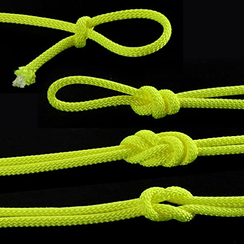 COM-FOUR® Paracord Cord Ø 4mm, 100m - Cuerda con 6 Hilos para Botes, Camping, Exterior - Cuerda de Nailon con Capacidad de Carga de 250 kg