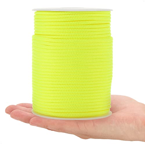 COM-FOUR® Paracord Cord Ø 4mm, 100m - Cuerda con 6 Hilos para Botes, Camping, Exterior - Cuerda de Nailon con Capacidad de Carga de 250 kg