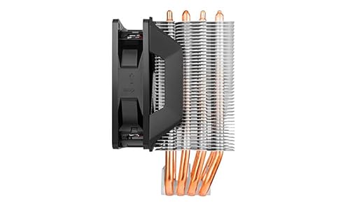 Cooler Master Hyper H412R Disipador CPU - Sistema Refrigeración Bajo Perfil, Tecnología Contacto Directo, 4 Heat Pipes Cobre, Heatsink Aluminio Compacto con Ventilador 92mm PWM, Compatible Intel y AMD