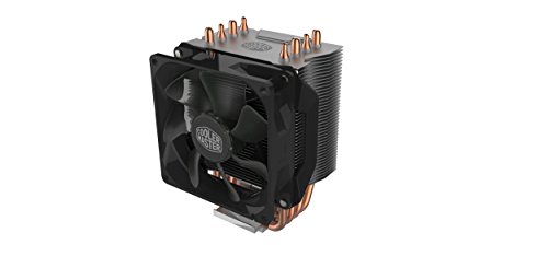 Cooler Master Hyper H412R Disipador CPU - Sistema Refrigeración Bajo Perfil, Tecnología Contacto Directo, 4 Heat Pipes Cobre, Heatsink Aluminio Compacto con Ventilador 92mm PWM, Compatible Intel y AMD