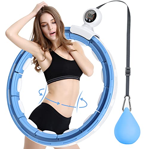 Coollia Hula Hoop Fitness Adultos y Niños,no se Cae y Ajustable, para pérdida de Peso y Fitness, Smart Hula Hoop Masaje de 360° con 16 segmentos para Bajar de Peso, Apto para Principiantes