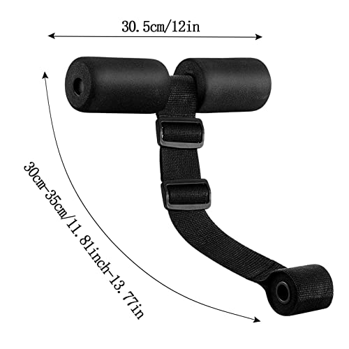 Correa Ajustable para isquiotibiales - Cinturón Ejercicio para Soporte pie para Abdominales | Material Grueso y Resistente, Equipo Entrenamiento para Curl nórdico,