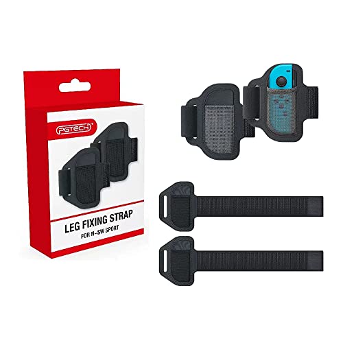 Correa de Pierna Compatible con NS Switch Leg Strap Ring Fit Adventure Game Sports Just Dance 2023, Ajustable Banda Elástica de Movimiento Deportivo para Joy-con