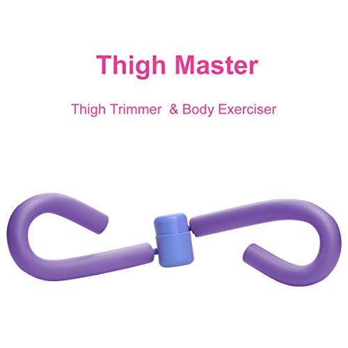 COVVY Thigh Master - Tóner de Muslo para ejercitar Muslos, piernas, Brazos, Pecho, Culturismo, pérdida de Peso, Equipo de Entrenamiento para el Gimnasio en casa (Púrpura)