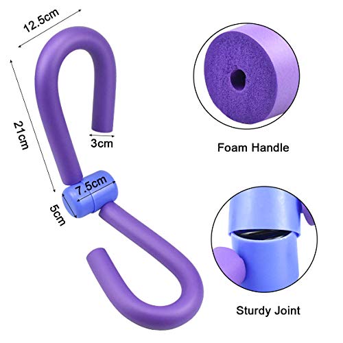 Cozlly Ejercitador de Muslos,Entrenador Interno del Muslo,Equipo para Ejercitar Muslos,Entrenador Multifuncional de piernas,para Ejercitador Ideal para Cintura,Piernas,Muslos,Caderas(Púrpura)