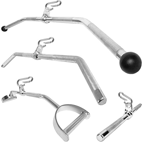 C.P. Sports lat bar 100cm - 125cm extra ancho, diferentes variaciones de agarre a través de asas estriadas incl. articulación giratoria entrenamiento con pesas incl. mosquetón (100 cm)