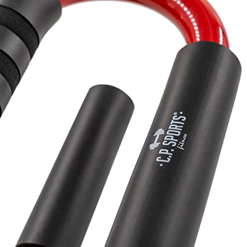 C.P.Sports Premium Push-Up Bars | Asas para Flexiones de Brazos Que no dañan Las muñecas | Ideal para Entrenar en el Gimnasio de casa | Ergonómico y Acolchado | Juego de 2