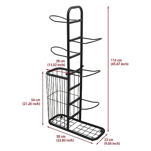 Cre Cra Estante de Almacenamiento de Pelotas para Baloncesto, Soporte y Organizador de estantes Baloncesto, Almacenamiento de Equipos Deportivos,Soporte Baloncesto para Pelotas,Organizador de Garaje