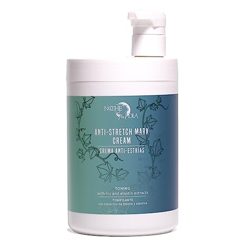 Crema Antiestrias Tonificante. Tensora y Reparadora. Crema corporal que mejora la piel de muslos, glúteos, brazos y abdomen, piel firme y sedosa. Marca: Noche y Día. 1000 ml.