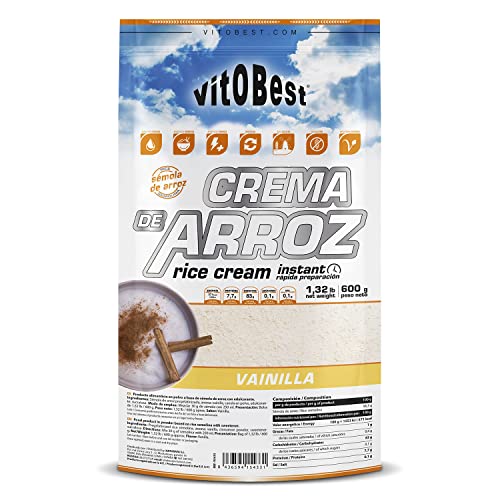 CREMA ARROZ 600 g VAINILLA- Suplementos Alimentación y Suplementos Deportivos - Vitobest