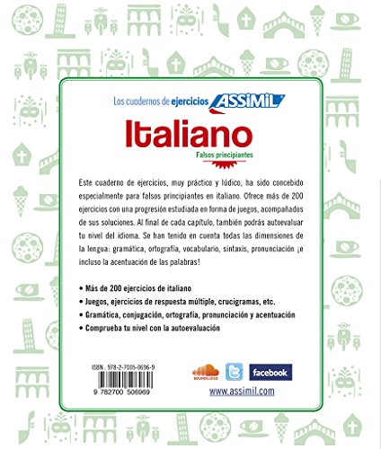 Cuaderno Ejercicios Italiano: 200 Italian exercises for Spanish speakers (CUADERNO DE EJERCICIOS)