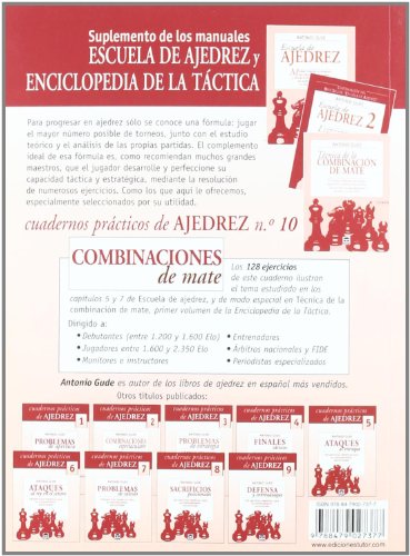 CUADERNOS PRÁCTICOS DE AJEDREZ 10. COMBINACIONES DE MATE