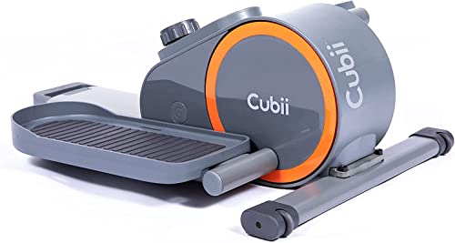 Cubii GO - Pedales Estáticos (con Ruedas) - Mini Elíptica de Escritorio para Fitness en Casa - Elíptica para Casa Pequeña - Ejercitador de Piernas Cubii - Pedaleo Personas Mayores