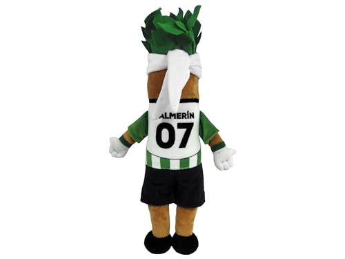 CyP Brands- Real Betis Balompié- Osito de Peluche, Peluche, Juguetes, Oso con Camiseta, Fútbol, Color Blanco y Negro, Producto Oficial