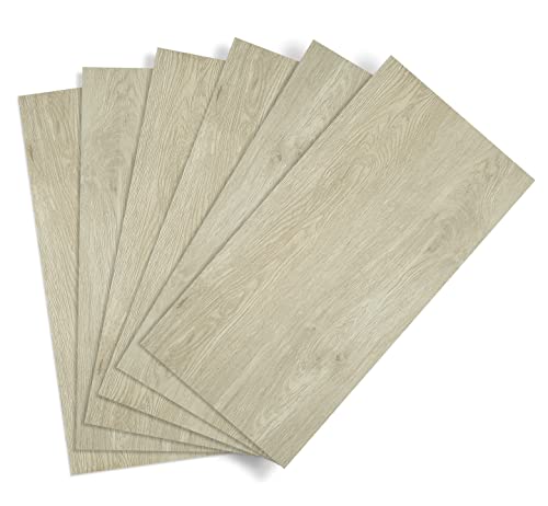 d-c-fix suelo vinilo autoadhesivo Roble nórdico efecto madera - 6 losetas - impermeable duradero decorativo vinilico - baldosas azulejos adhesivos PVC - para cocina, baño y salón 61 cm x 30,5 cm